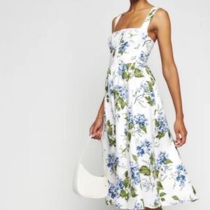 NWT Reformation Tagliatelle Midi Dress in Riviera
